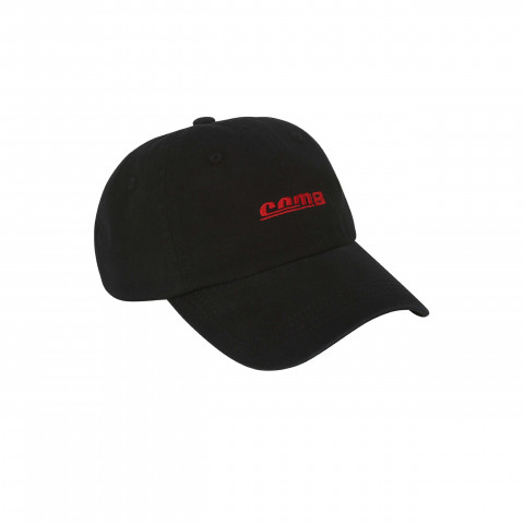 CAP 6-PANEL BLACK STONEWASHED
