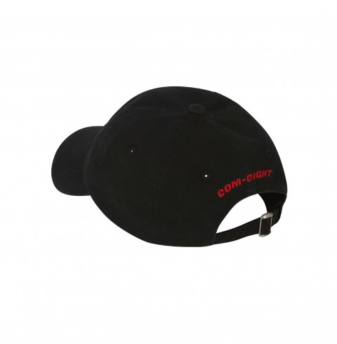 CAP 6-PANEL BLACK STONEWASHED