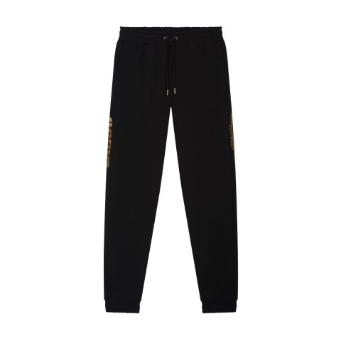 HERITAGE SWEATPANTS CLASSIC LOGO GOLD BLACK